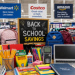 Best Back-to-School Deals 2026 featuring school supplies, backpacks, laptops, and savings from Target, Walmart, Costco, Amazon, and Staples.