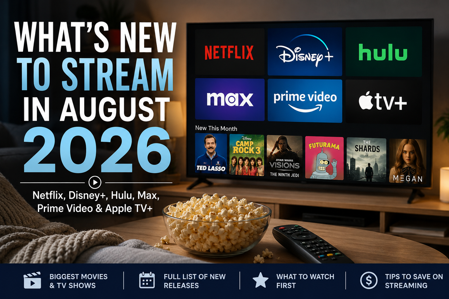 What's New to Stream in August 2026