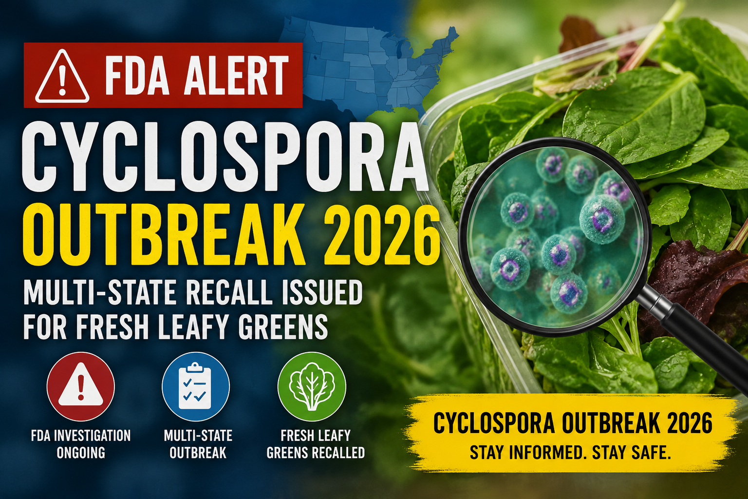 Cyclospora outbreak 2026