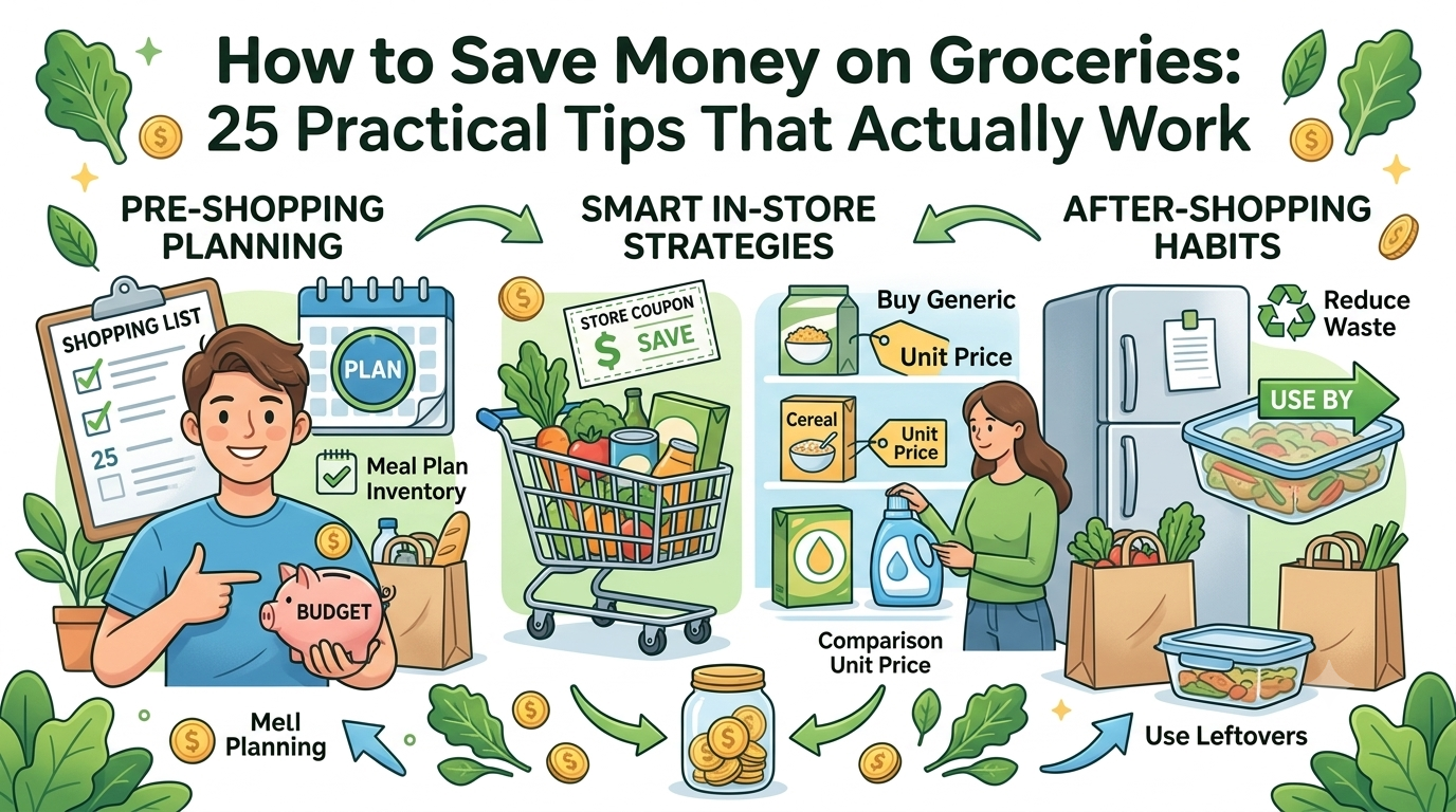 How to Save Money on Groceries: 25 Practical Tips That Actually Work