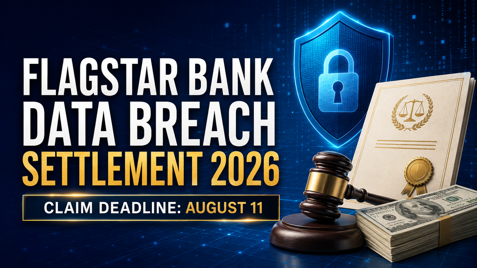 Flagstar Bank Data Breach Settlement 2026 claim deadline August 11