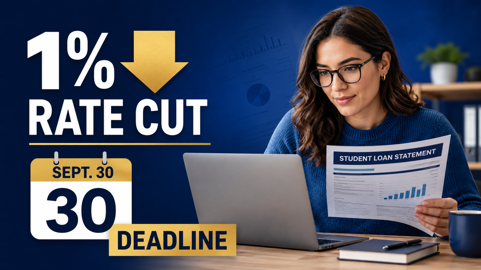 Federal student loan interest rate reduction 2026 with September 30 deadline
