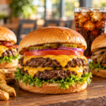 National Cheeseburger Day Deals 2026 with cheeseburgers and fries