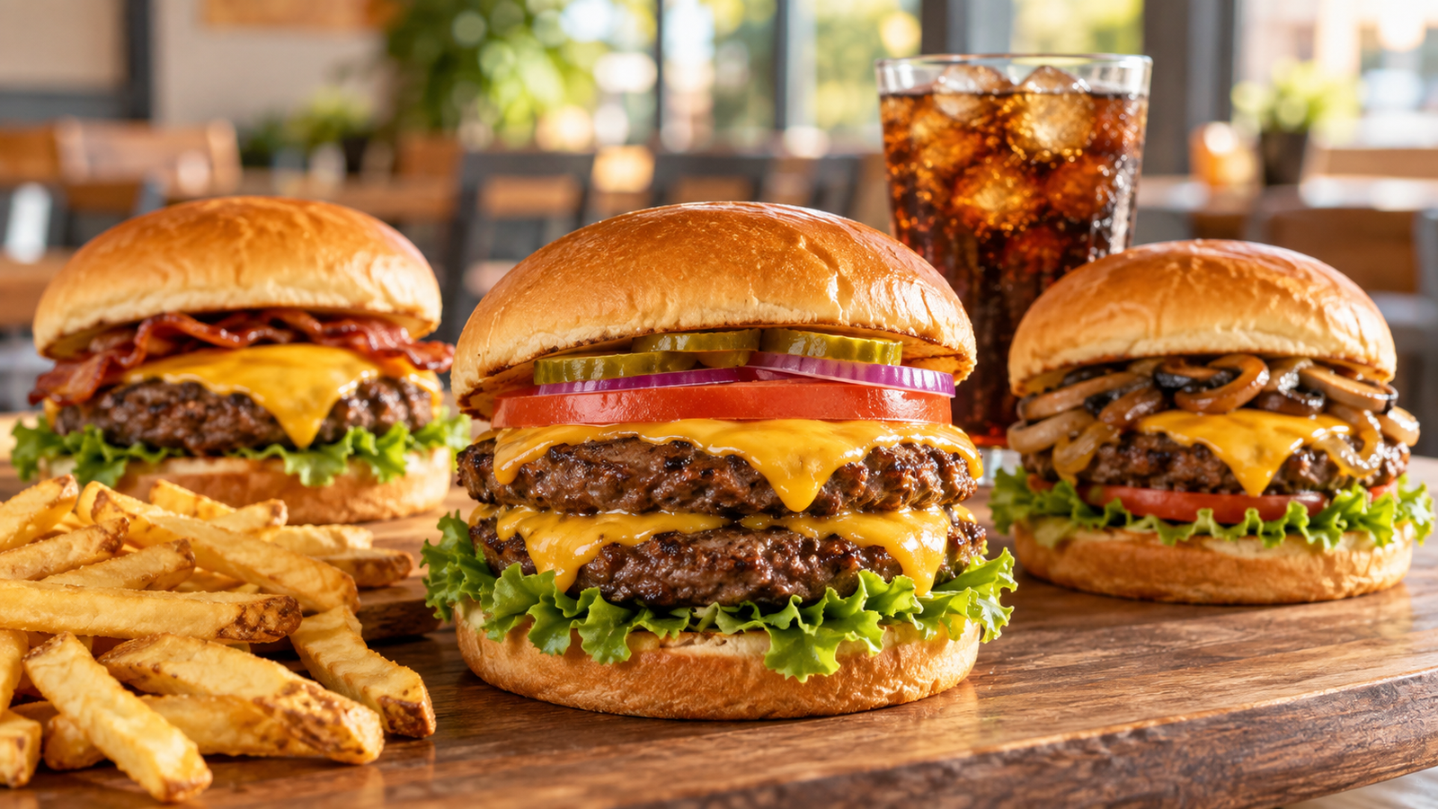 National Cheeseburger Day Deals 2026 with cheeseburgers and fries