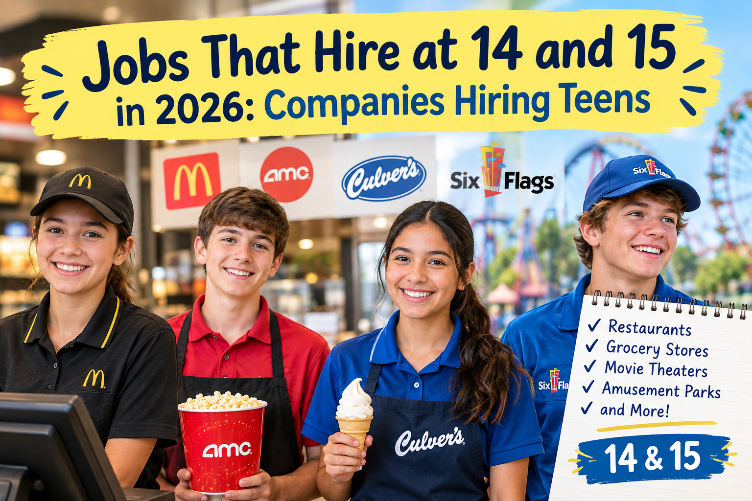 Jobs That Hire at 14 and 15 in 2026 Companies Hiring Teens