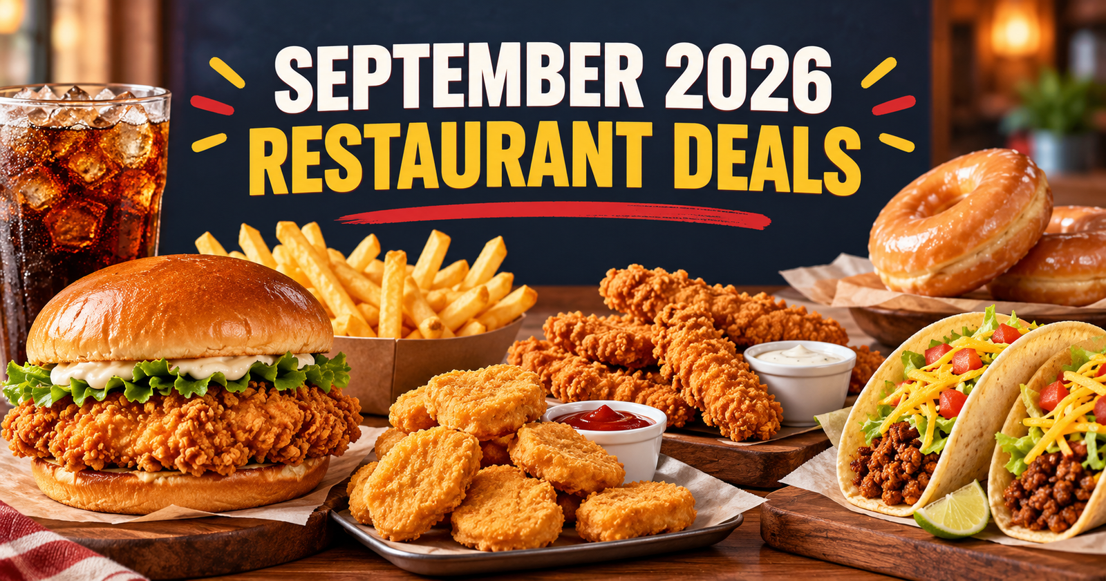 September 2026 restaurant deals and free food offers