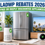 LADWP appliance rebates 2026 for air conditioners, air purifiers, refrigerators, TVs, smart thermostats, and LED bulbs