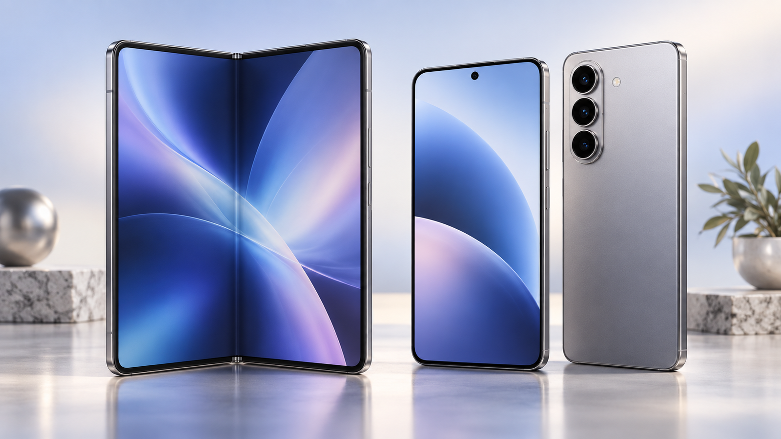 iPhone Duo vs iPhone 18 Pro comparison showing a foldable phone and traditional flagship smartphones